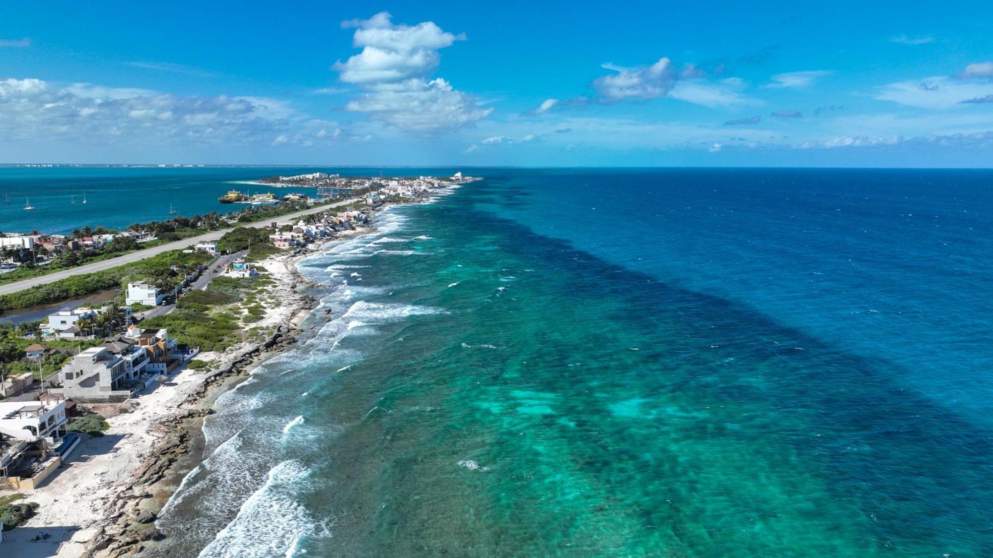 Casa Javi- Ocean Front Located Mid Isla Mujeres Villa Luaran gambar