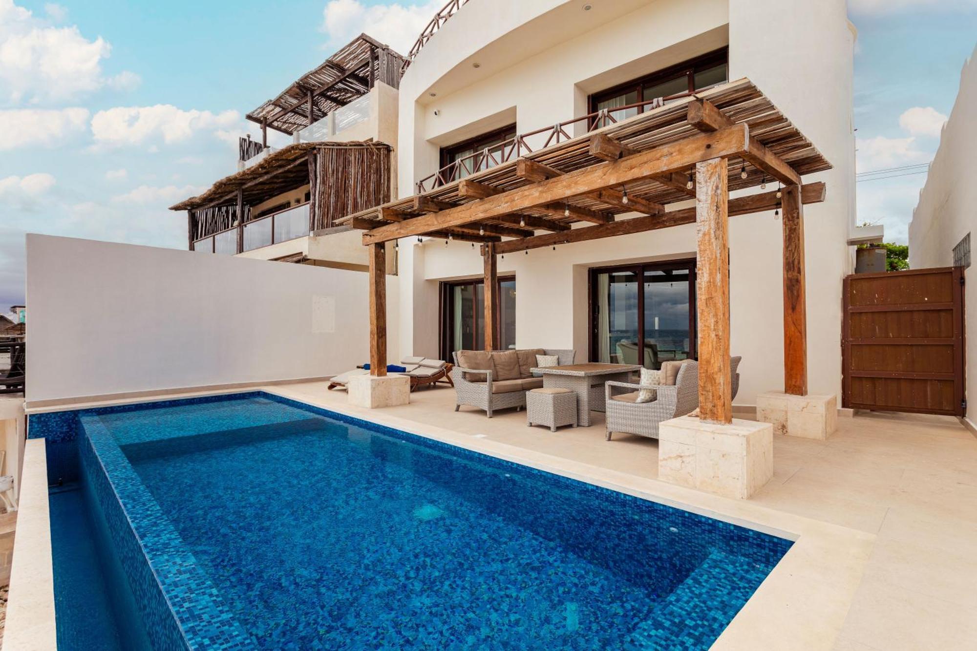Casa Javi- Ocean Front Located Mid Isla Mujeres Villa Luaran gambar